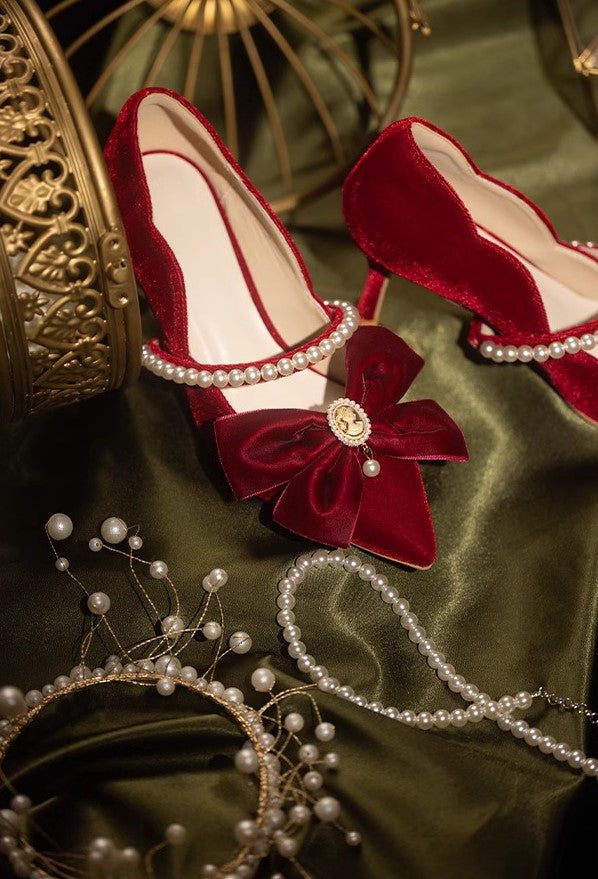 vintage shoes vintage heels fairycore shoes cottagecore shoes