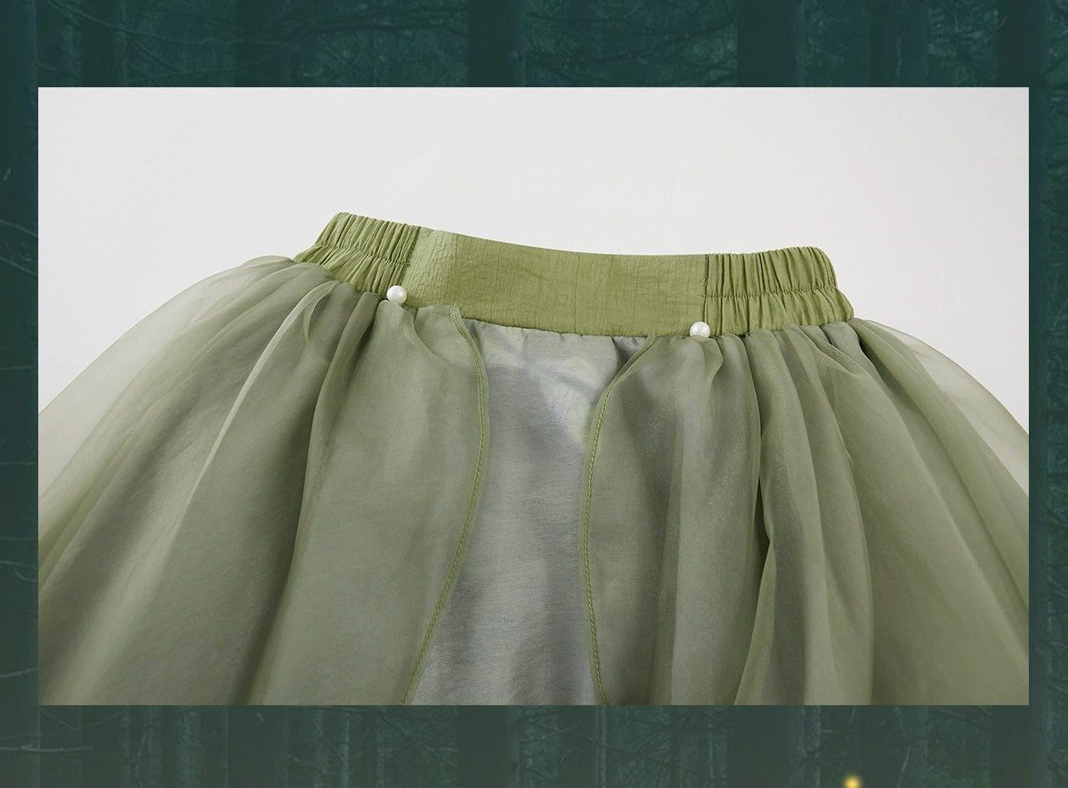 Fairycore Forset Fairy Corset Top & Skirt
