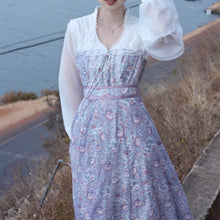 Load image into Gallery viewer, vintage dress cottagecore dress 1970s dress 50s dress prairie dress gunnesax dress
