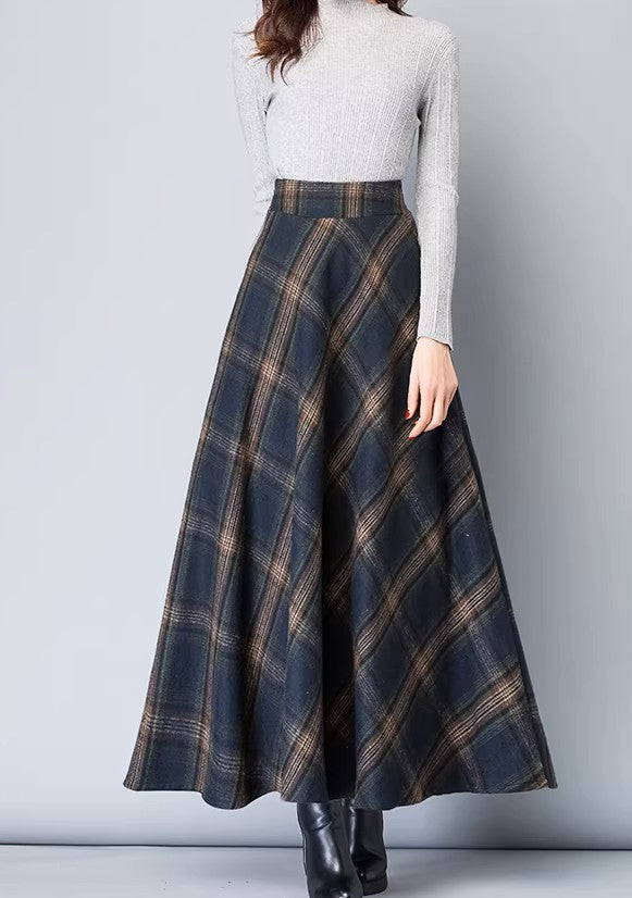 Retro Academia Plaid Skirt