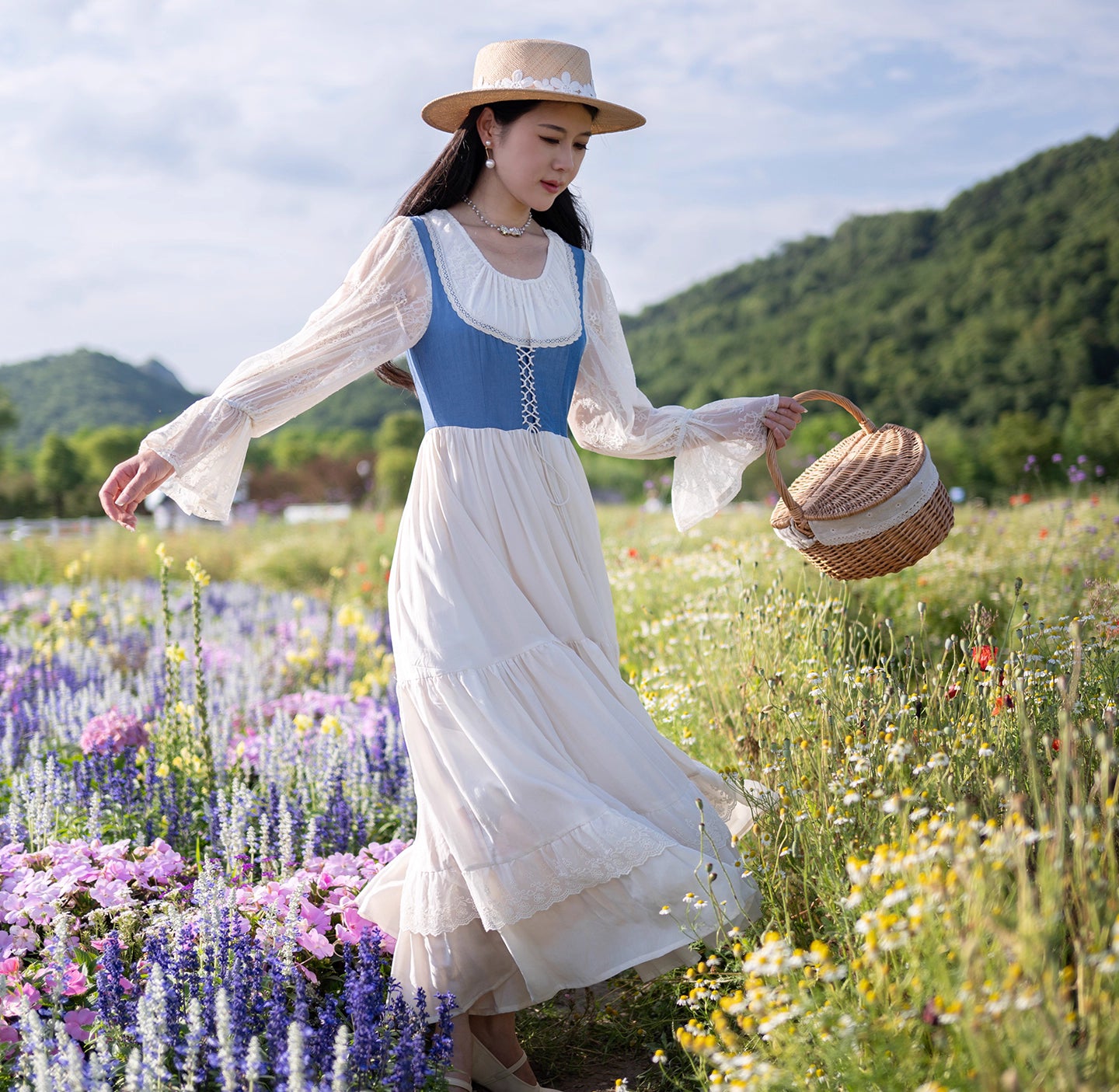 cottagecore dress vintage dress gunne sax dress