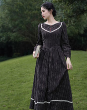 Load image into Gallery viewer, Period Drama Inspired V Neck Cotton Dress
