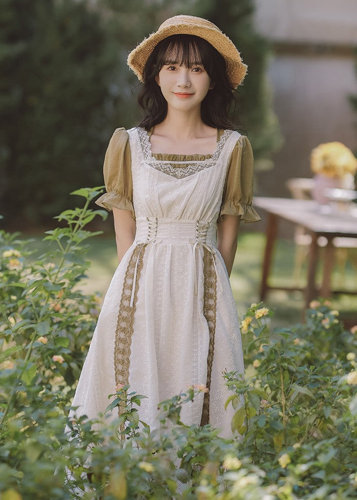 cottagecore dress fairycore dress vintage dress lolita dress retro fashion