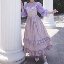 Load image into Gallery viewer, Gunne Sax Style 70S Lace Lavender Dress
