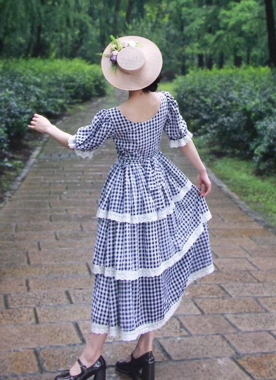 Vintage Remake 1950s Gingham Cake Dress