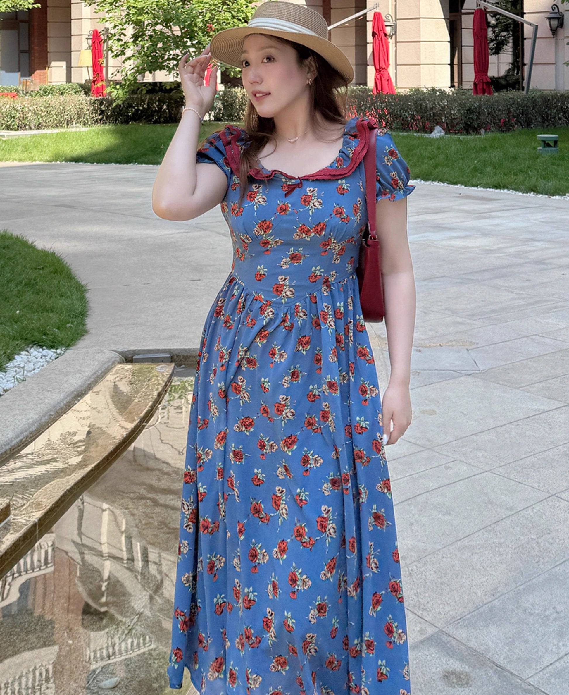 vintage dress cottagecore dress fairycore dress summer dress floral dress