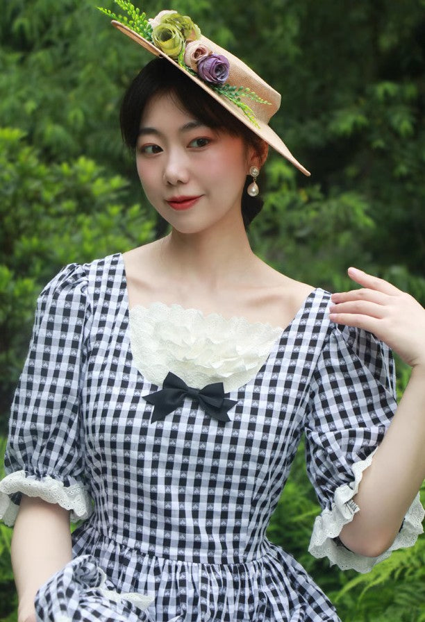 Vintage Remake 1950s Gingham Cake Dress