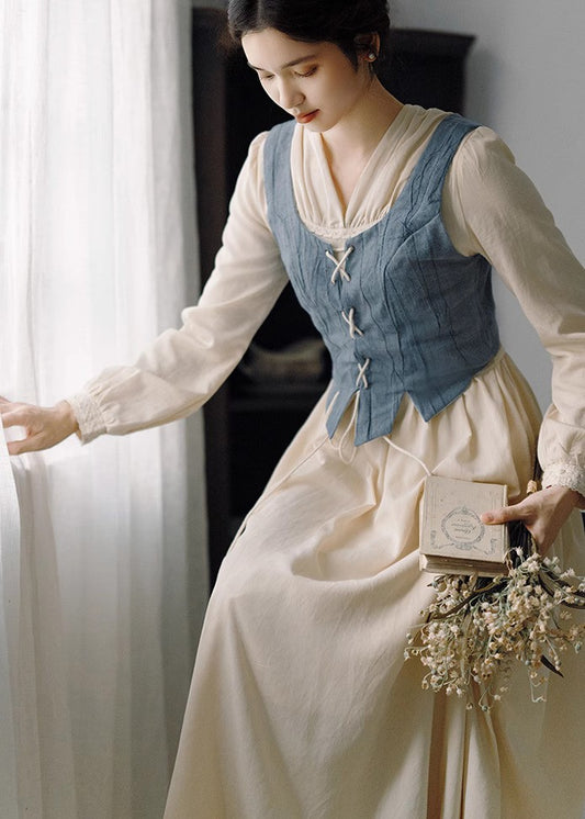 vintage dress cottagecore dress fairycore dress vintage corset farmcore period drama dress