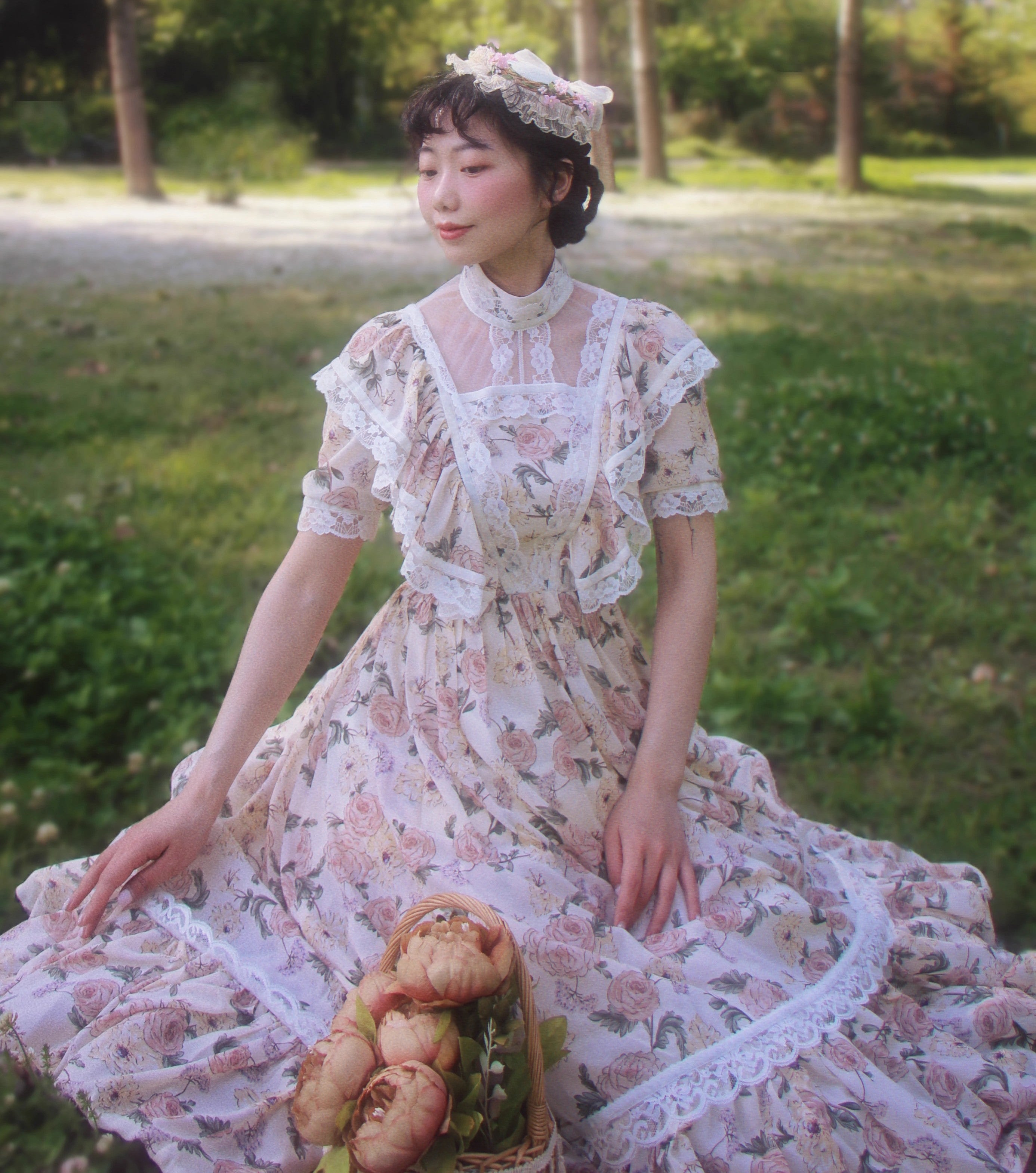 Gunne Sax Style 70S Floral Dress – Retro Fairy