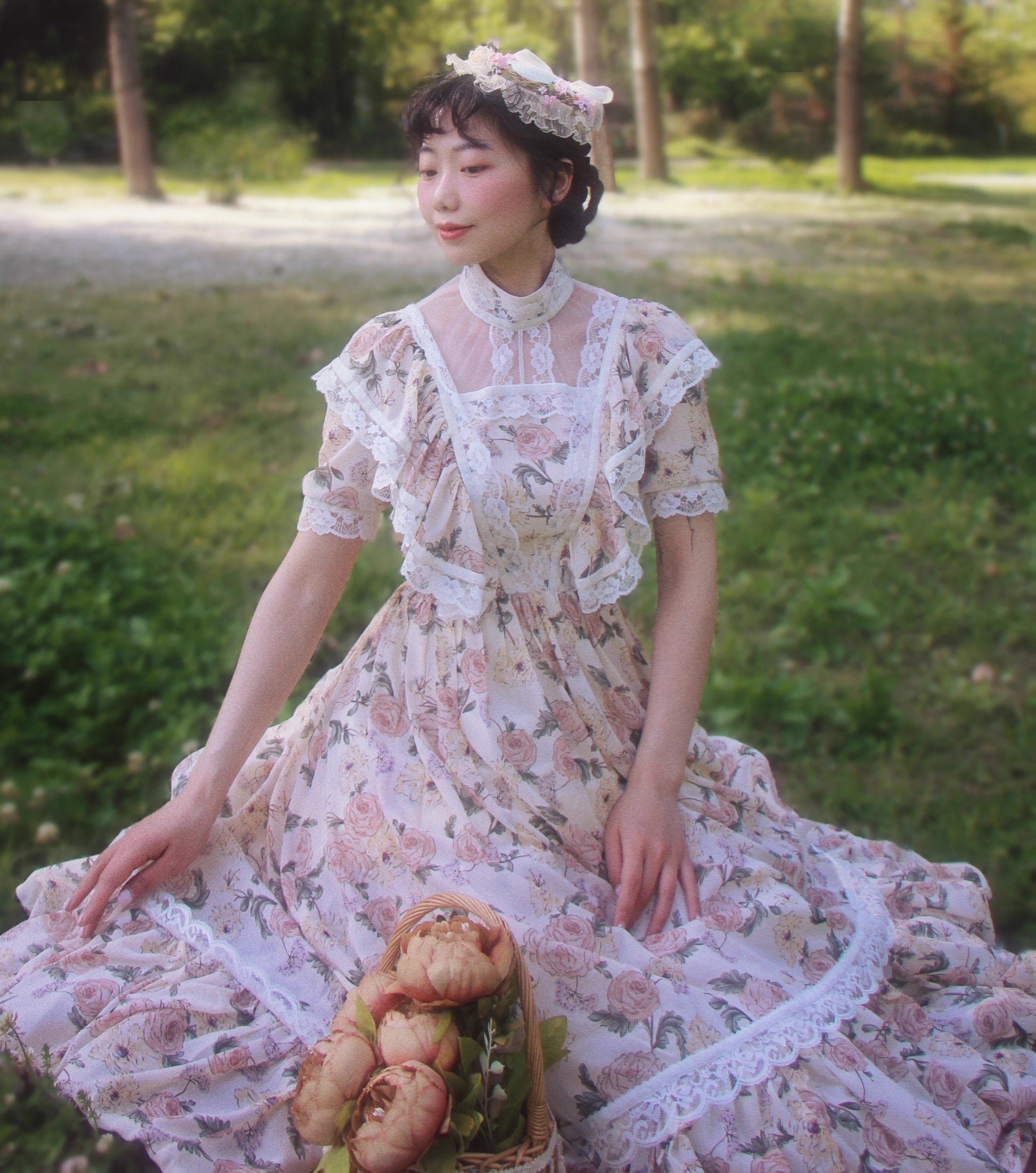 vintage dress cottagecore dress fairycore dress 1970s dress 1950s dress