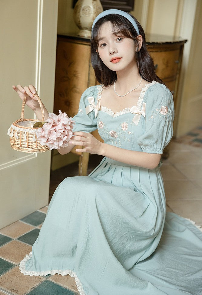 VINTAGE DRESS coquette dress fairycore cottagecore dress princess dress