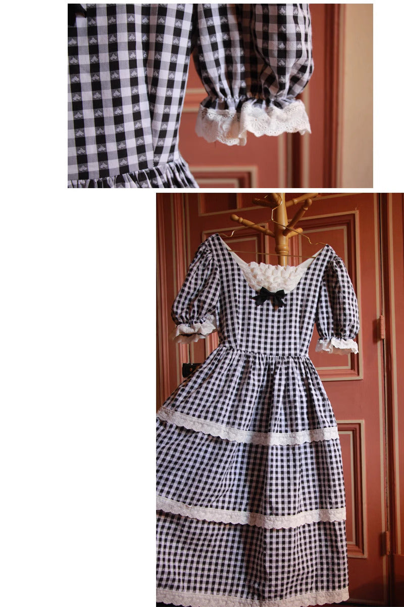 Vintage Remake 1950s Gingham Cake Dress