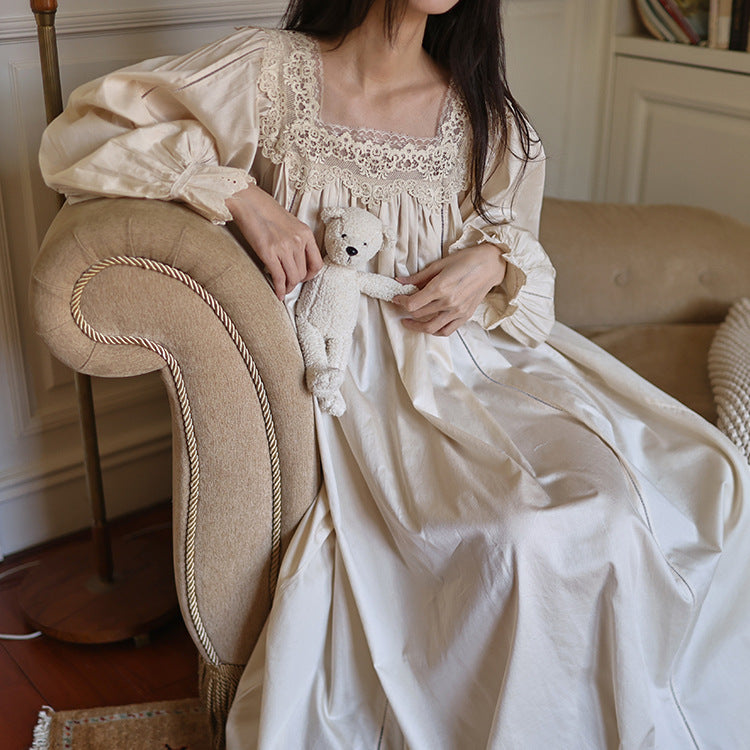 Vintage Square Neck Night Gown – Retro Fairy