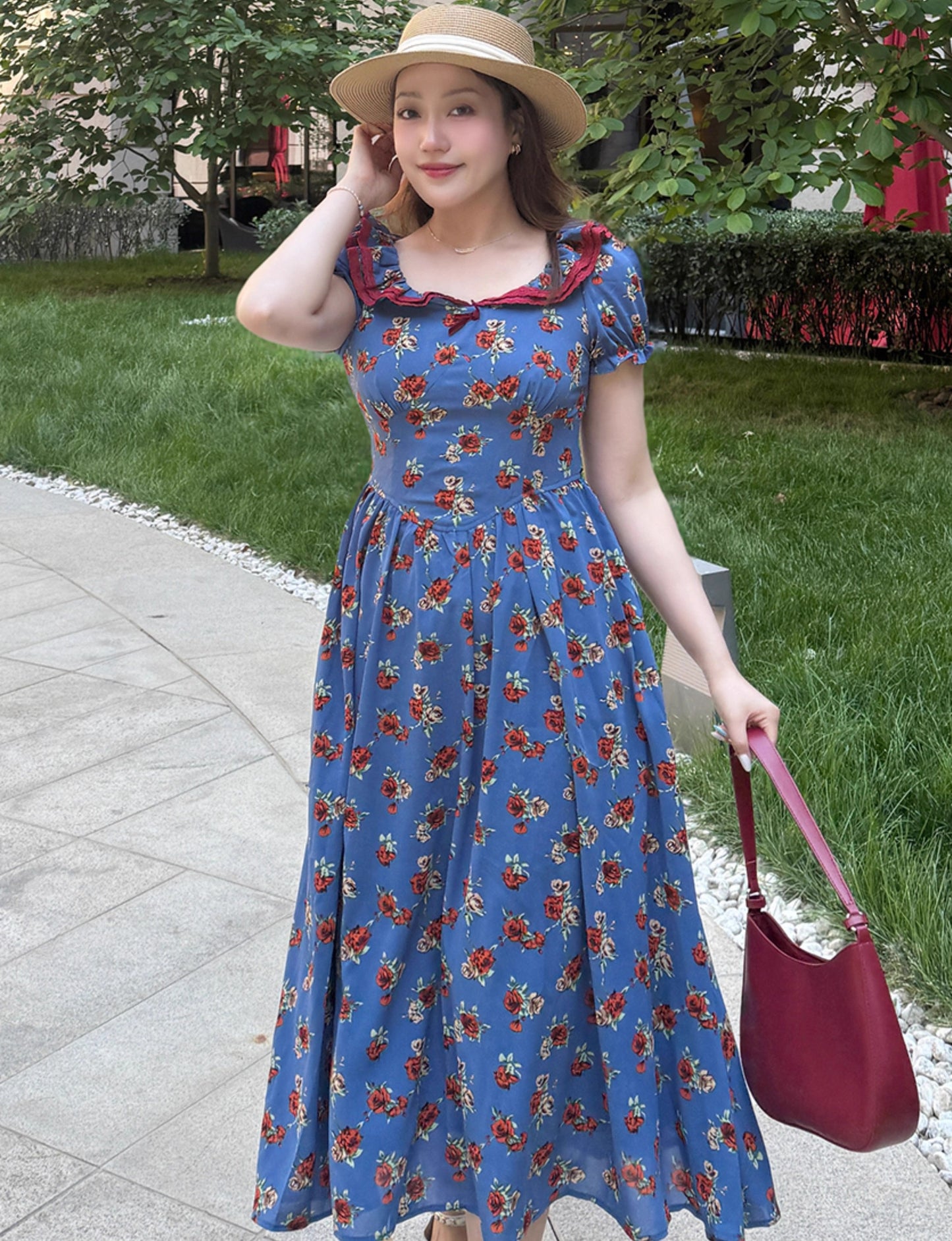 vintage dress cottagecore dress fairycore dress summer dress floral dress