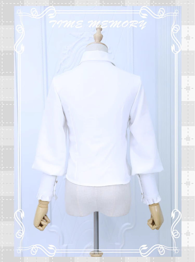 Vintage Academia Bow Tie Lolita Top blouse