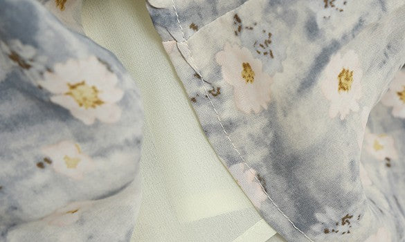 Retro Floral Studded Dress [Extended Sizes]
