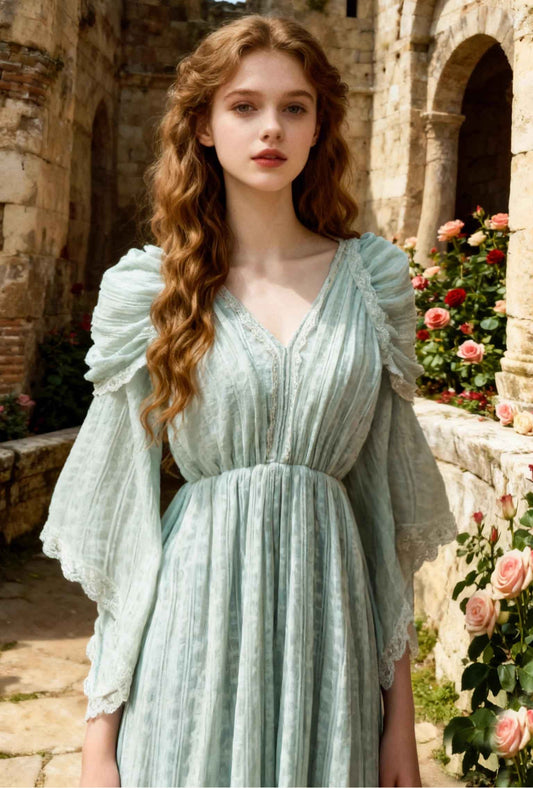FAIRYCORE DRESS Cottagecore dress vintage dress period drama dress