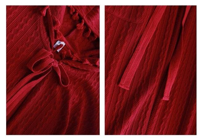 Cottagecore Embroidery Hooded Cardigan