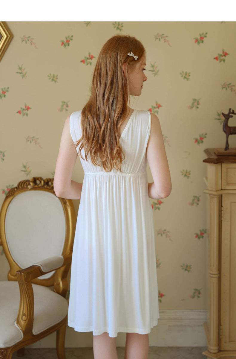 V Neck Sleeveless Night Dress – Retro Fairy