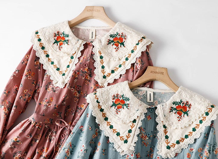 cottagecore dress fairycore plus size dress vintage dress