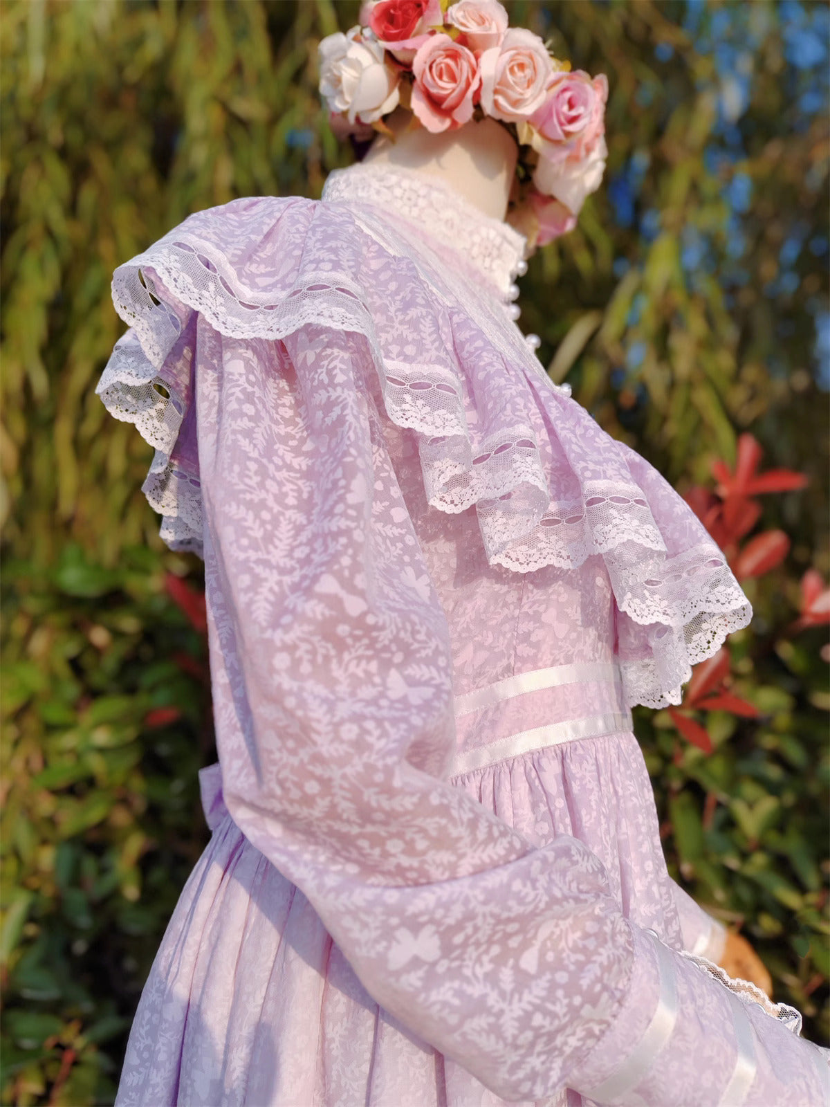 purple gunne sax dress 70's Gunne Sax Plum Purple Castle Print Maxi Dress Sz XS