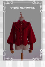 Load image into Gallery viewer, Vintage Academia Bow Tie Lolita Top blouse

