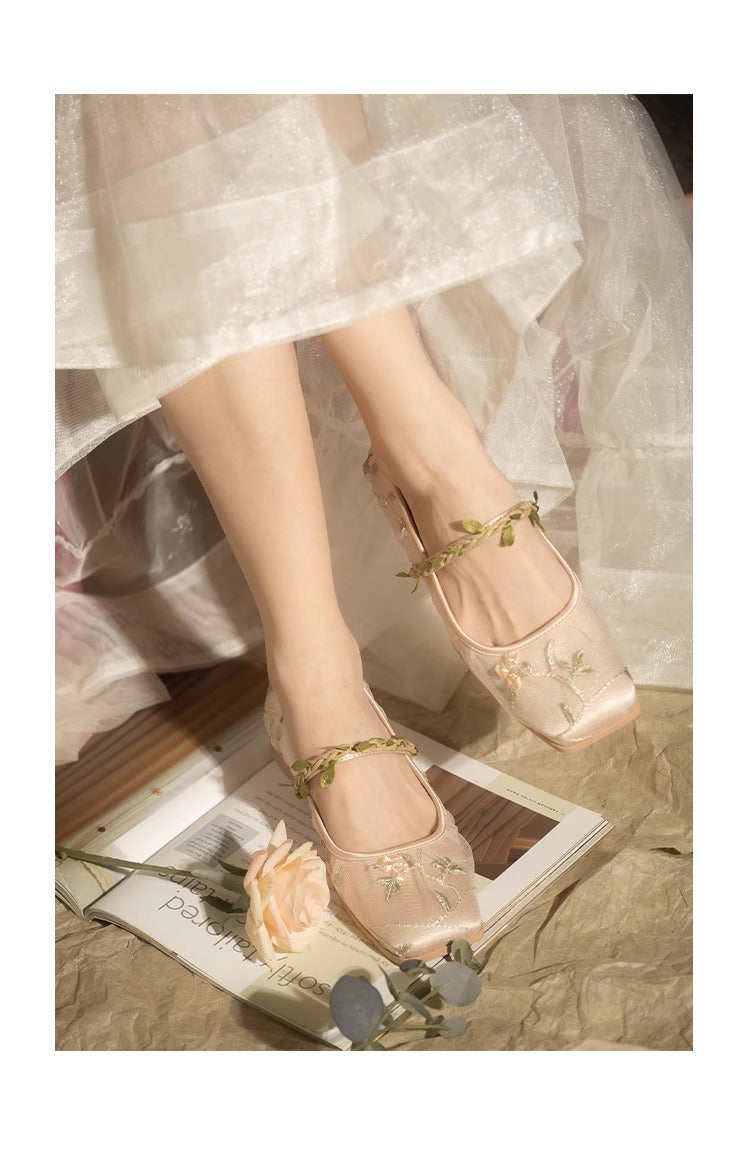 Fairycore Vine Embroidery Flat