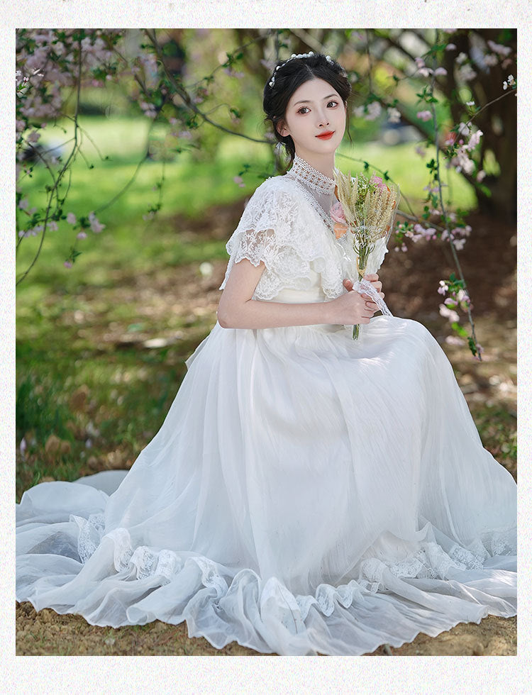 Edwardian Style Lace Bridal Dress