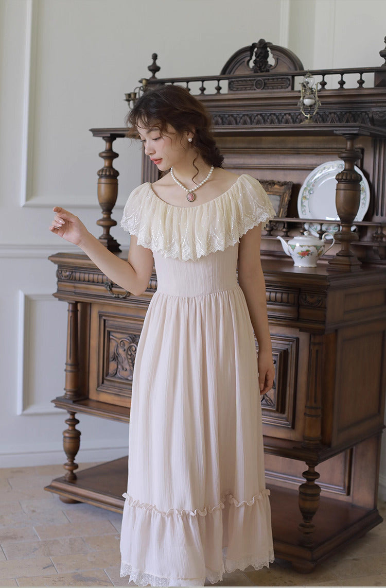 Edwardian Style Lace Patchwork Dress
