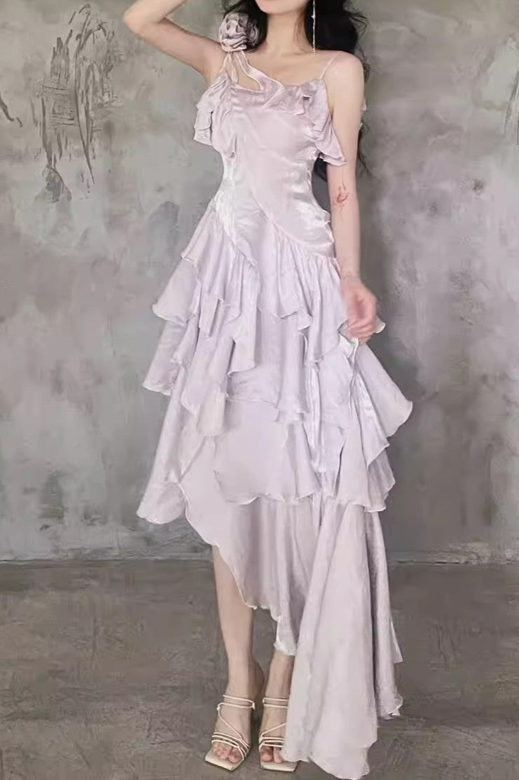 fairy slip dress Retro Fairycore Floral Slip Dress A / S I Retro Fairy