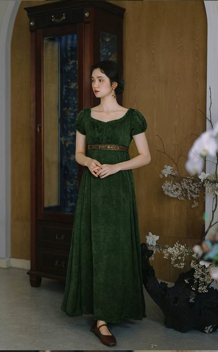 Royalcore Regency Puff Sleeves Dress