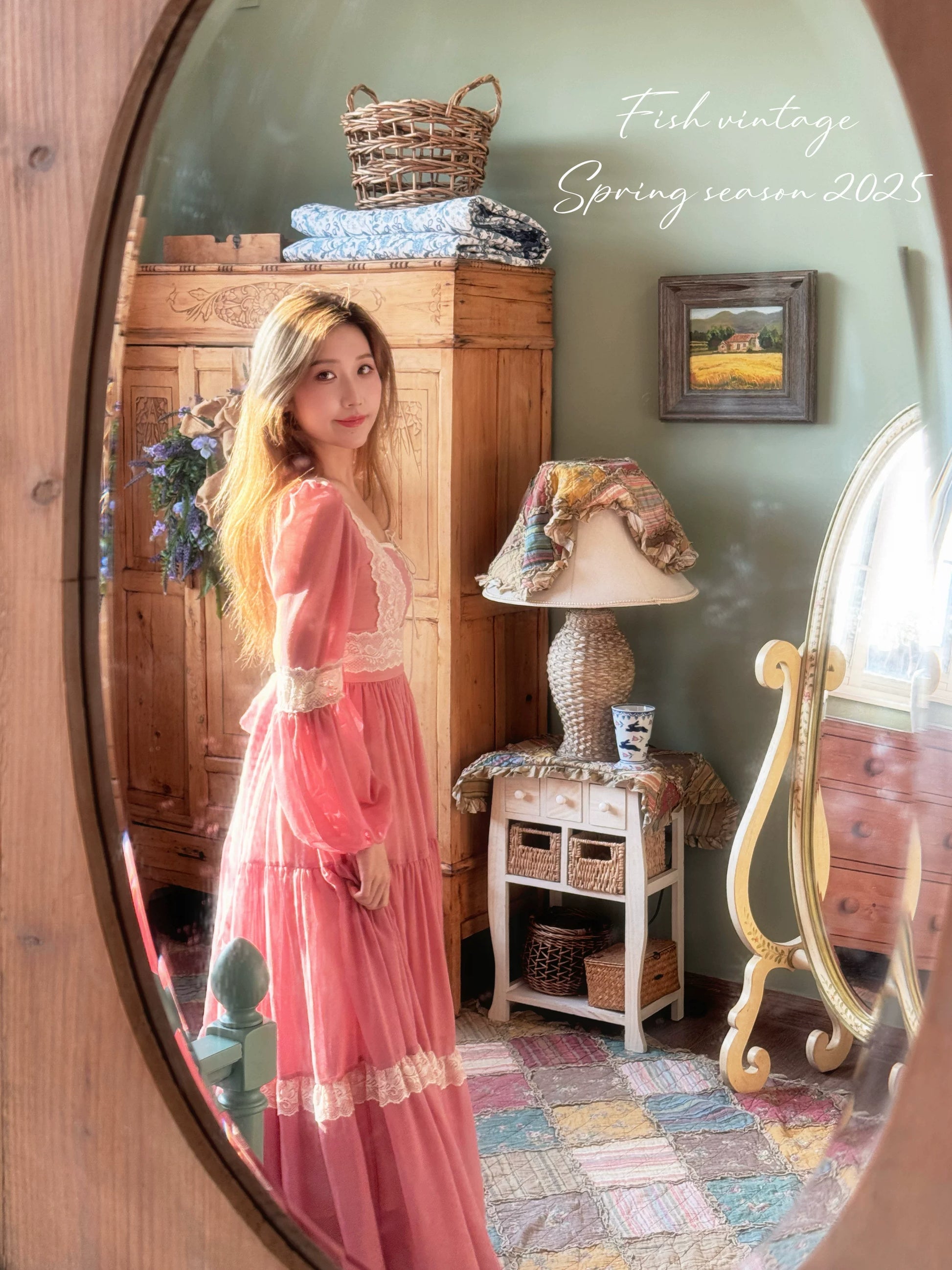Gunne Sax Remake Pink Prairie Dress – Retro Fairy