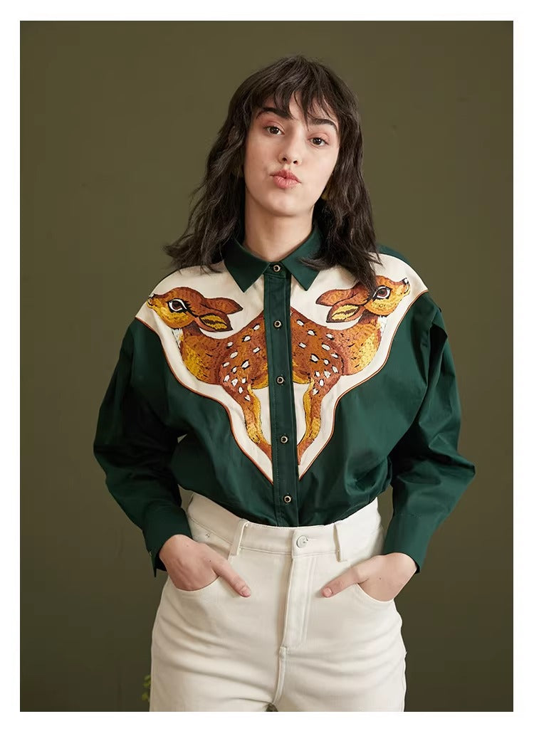 vintage blouse retro blouse 1950s 1940s top  cottagecore blouse