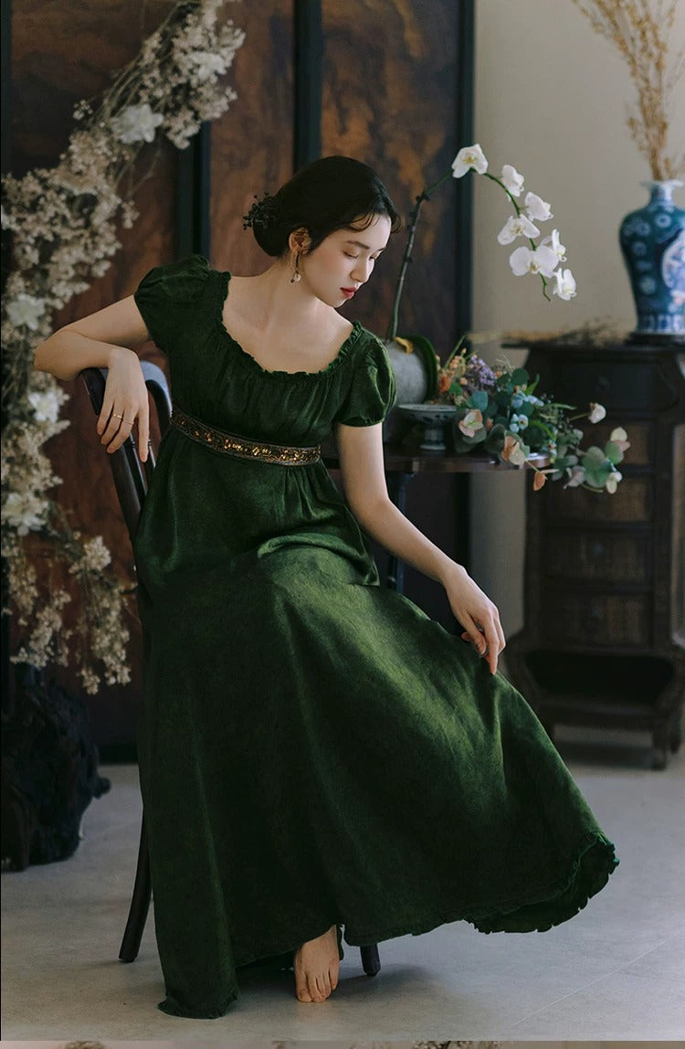 Royalcore Regency Puff Sleeves Dress