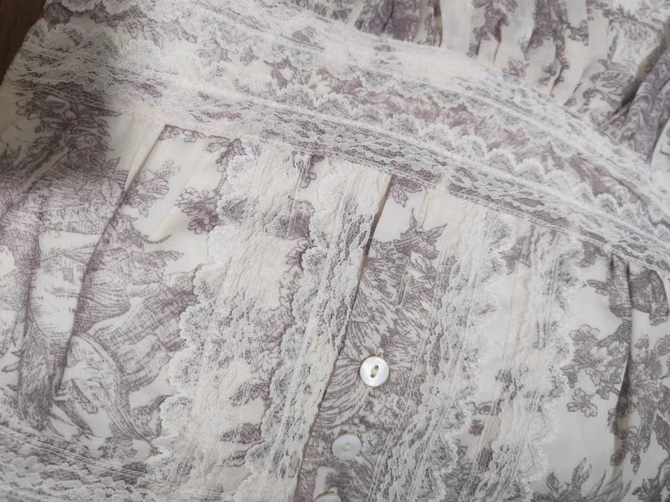 Gunne Sax Remake Rare Sleeveless Floral Dress