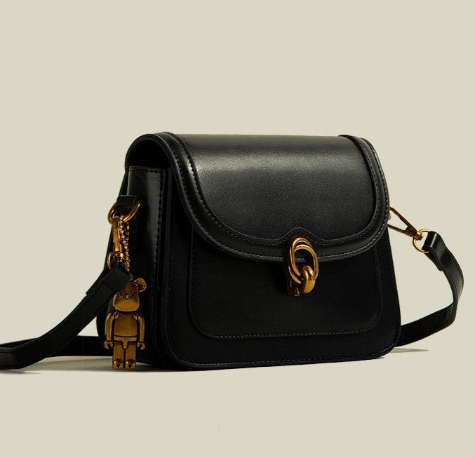 leather handbag , vintage hand bag , retro leather bag