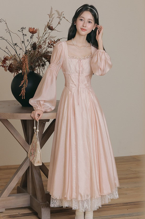 Softcore Square Collar Sakura Dress