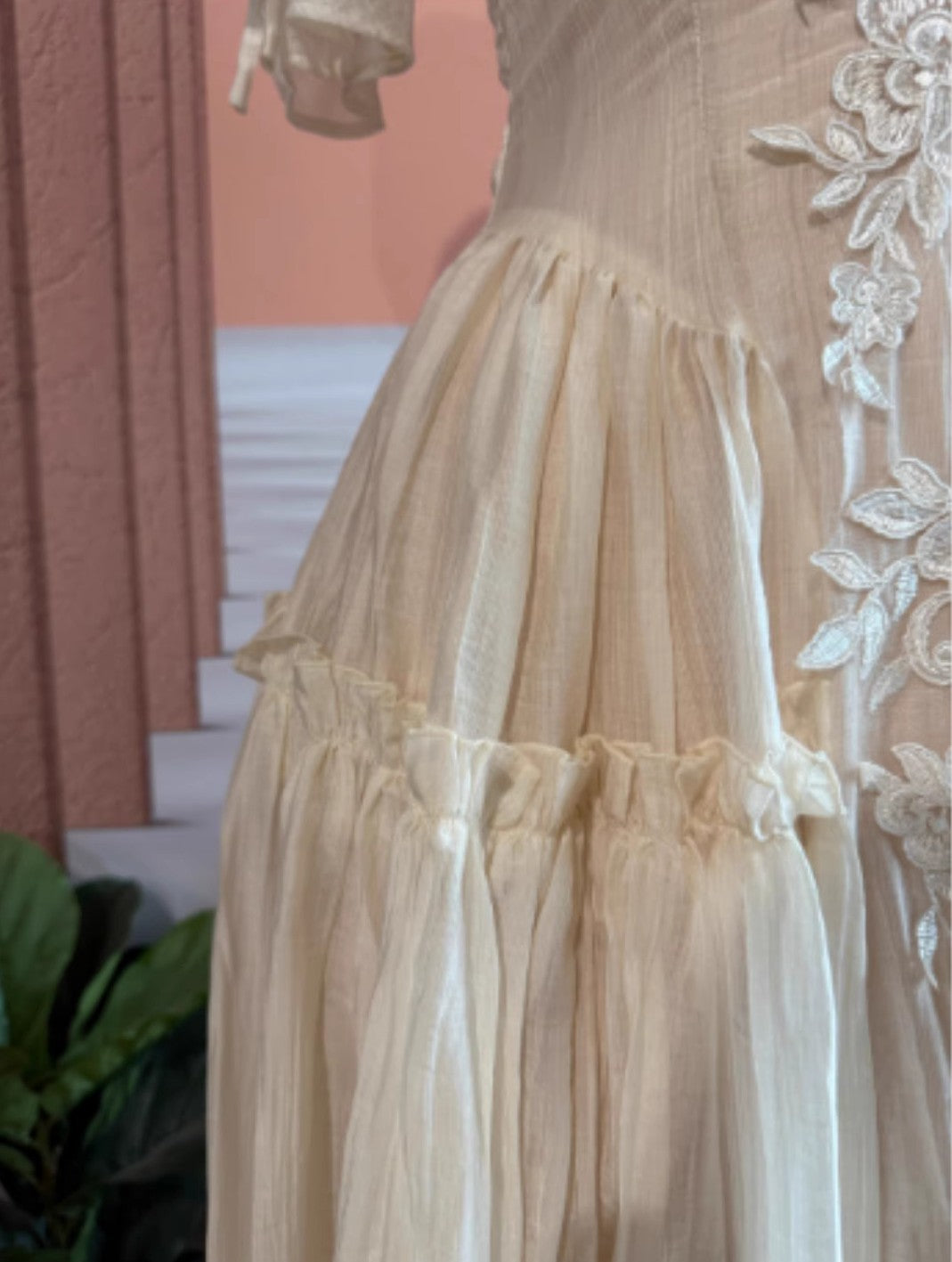 Vintage 1930s Coquette Embroidery Dress