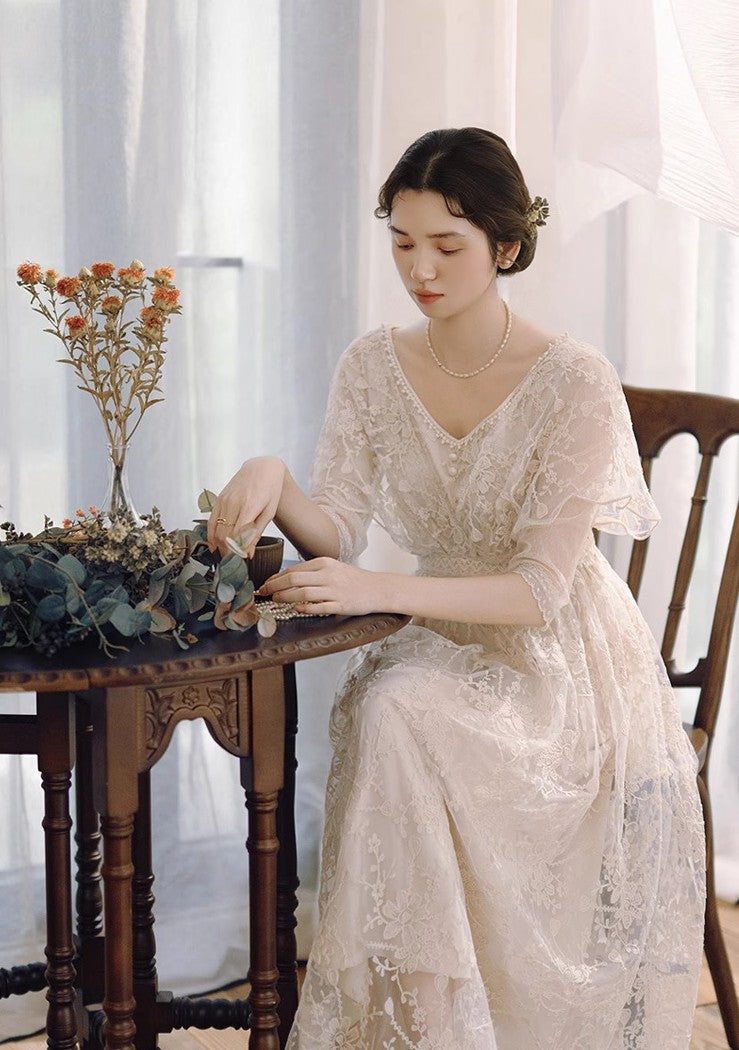 vintage dress cottagecore dress fairycore dress period drama dress
