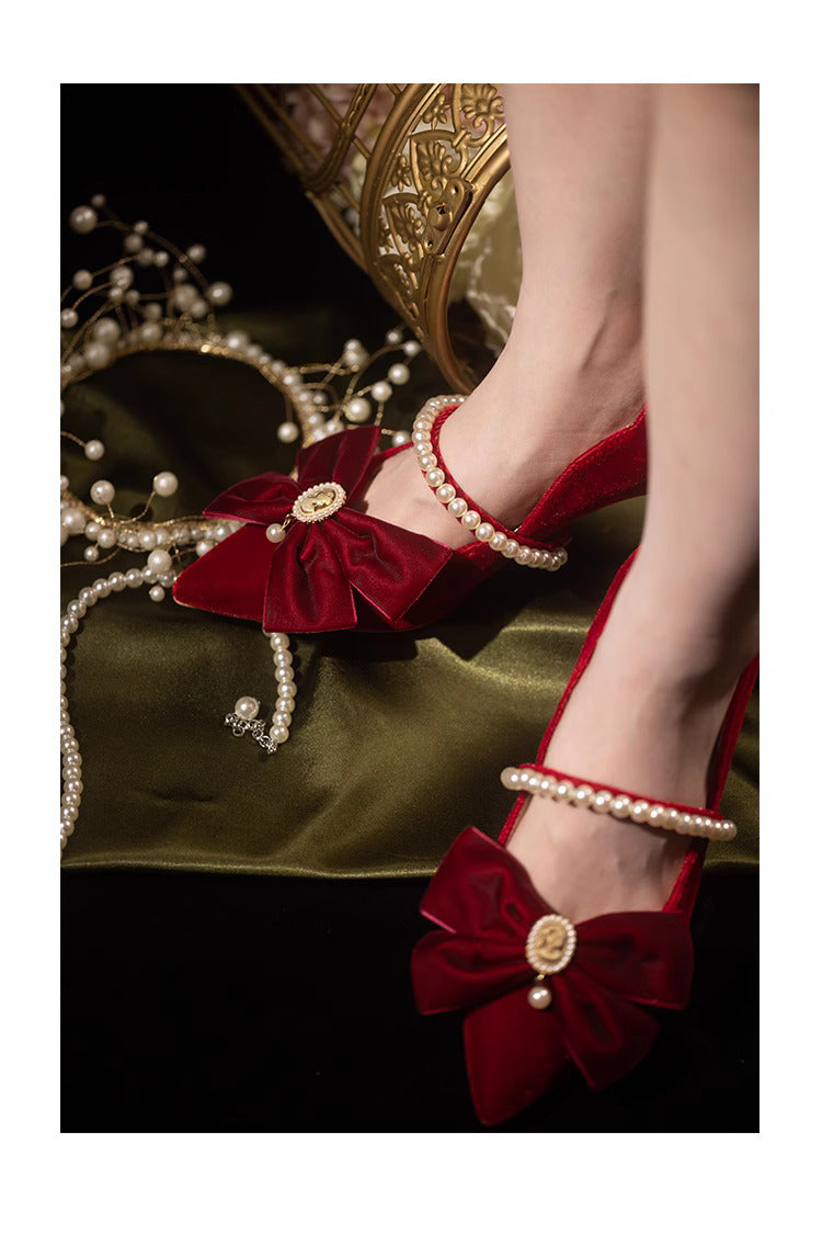 vintage shoes vintage heels fairycore shoes cottagecore shoes