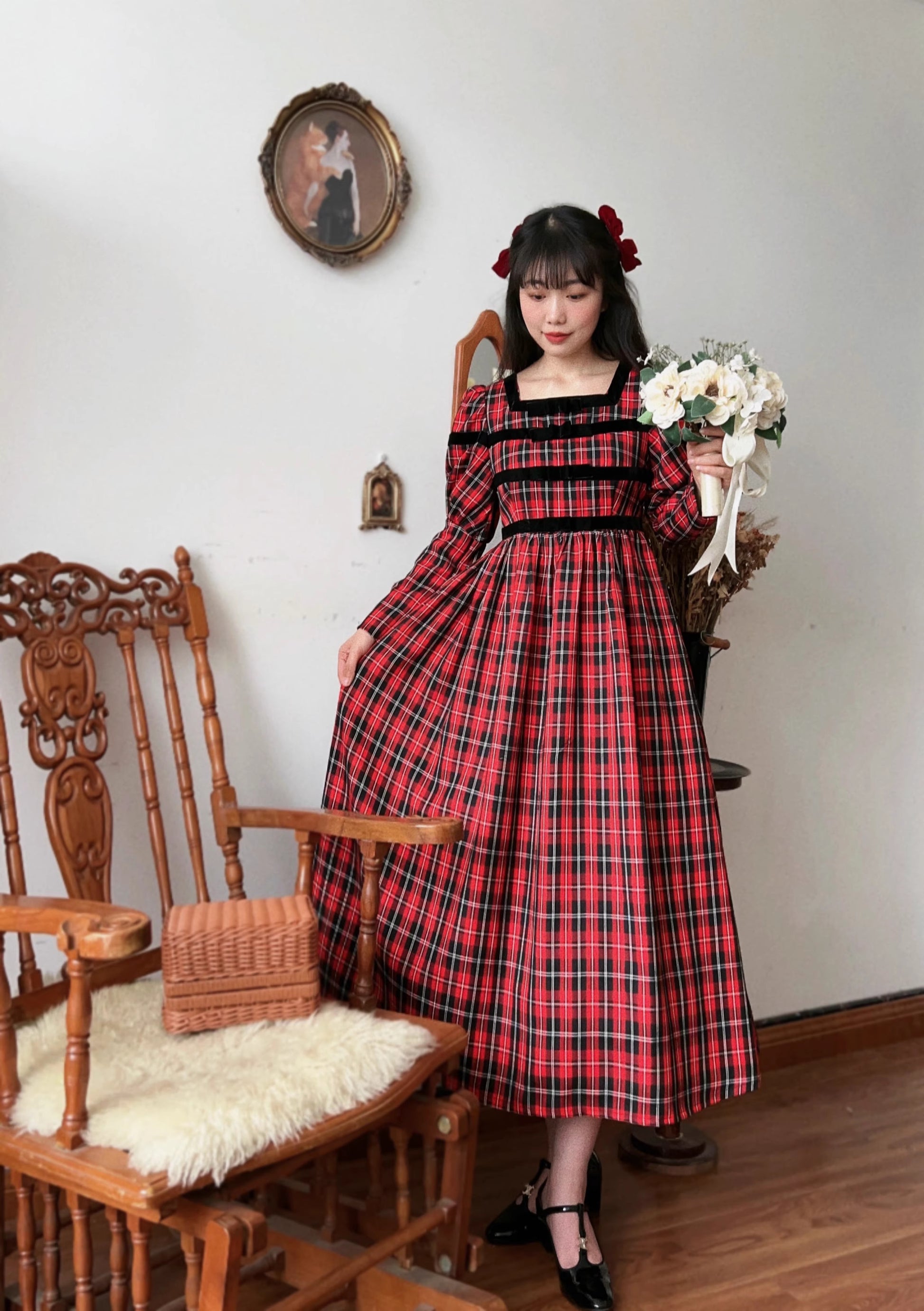 vintage dress cottagecore dress fairycore dress academia dress gothic dress lolita dress