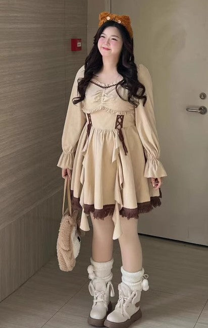 vintage dress fairycore dress cottagecore dress plus size dress princess coquette dress