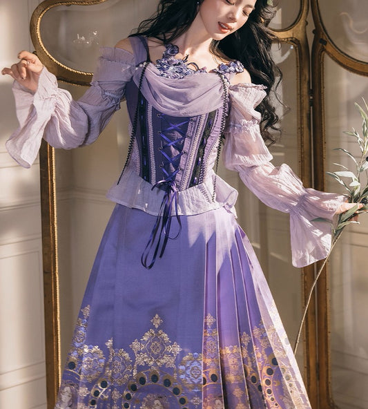 fairycore outfit vintage corset corset top cottagecore clothing