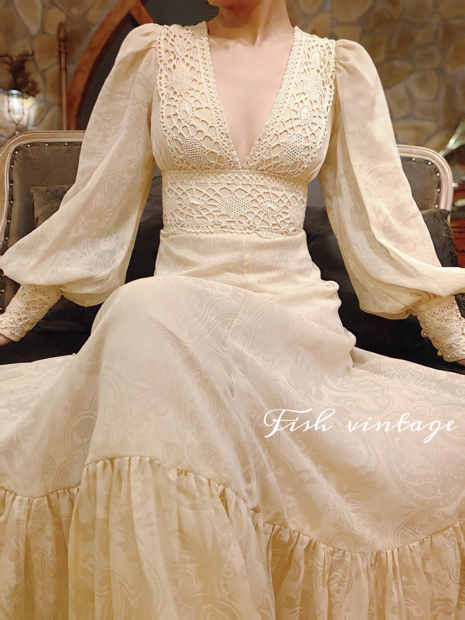 vintage dress gunne sax dress cottagecore dress fairycore dress