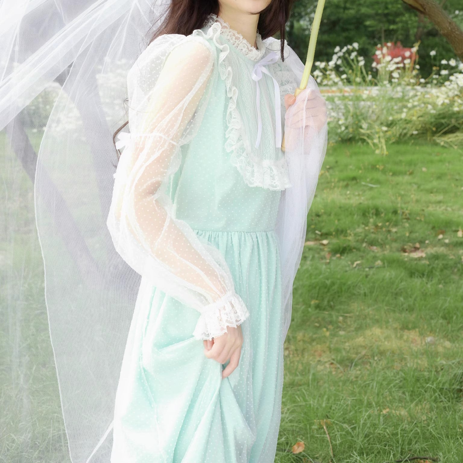 Gunne Sax Remake Dreamy Tulle Dress with Bow – Retro Fairy