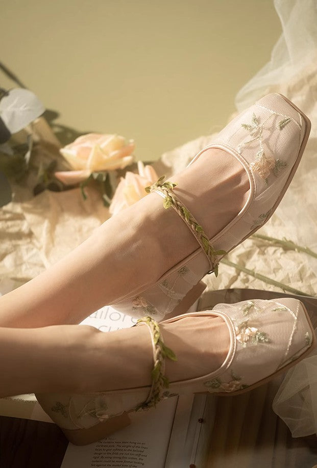 Fairycore Vine Embroidery Flat