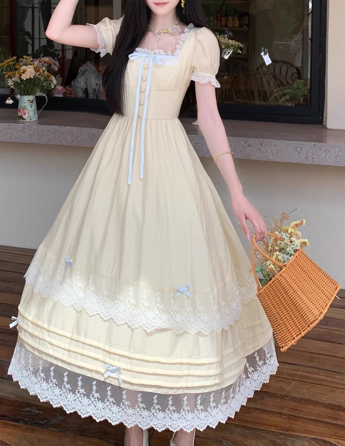 Coquette Softcore Princess Pleated Dress