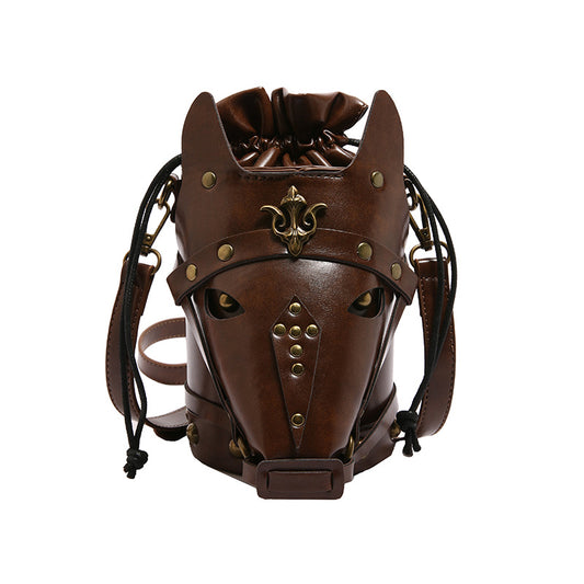 Medieval Roman-style horse-head bucket bag