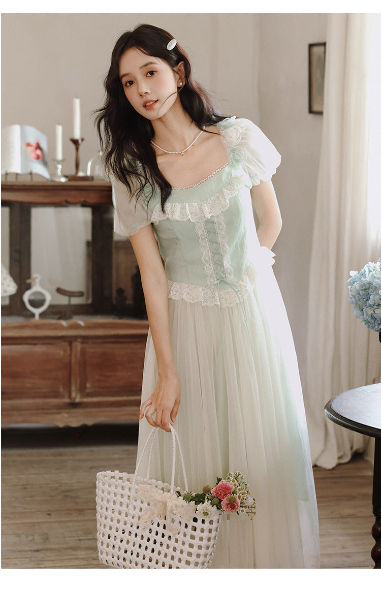 Retro Coquette Puff Sleeves Dress S I Retro Fairy Retro Coquette Puff Sleeves Dress S I Retro Fairy
