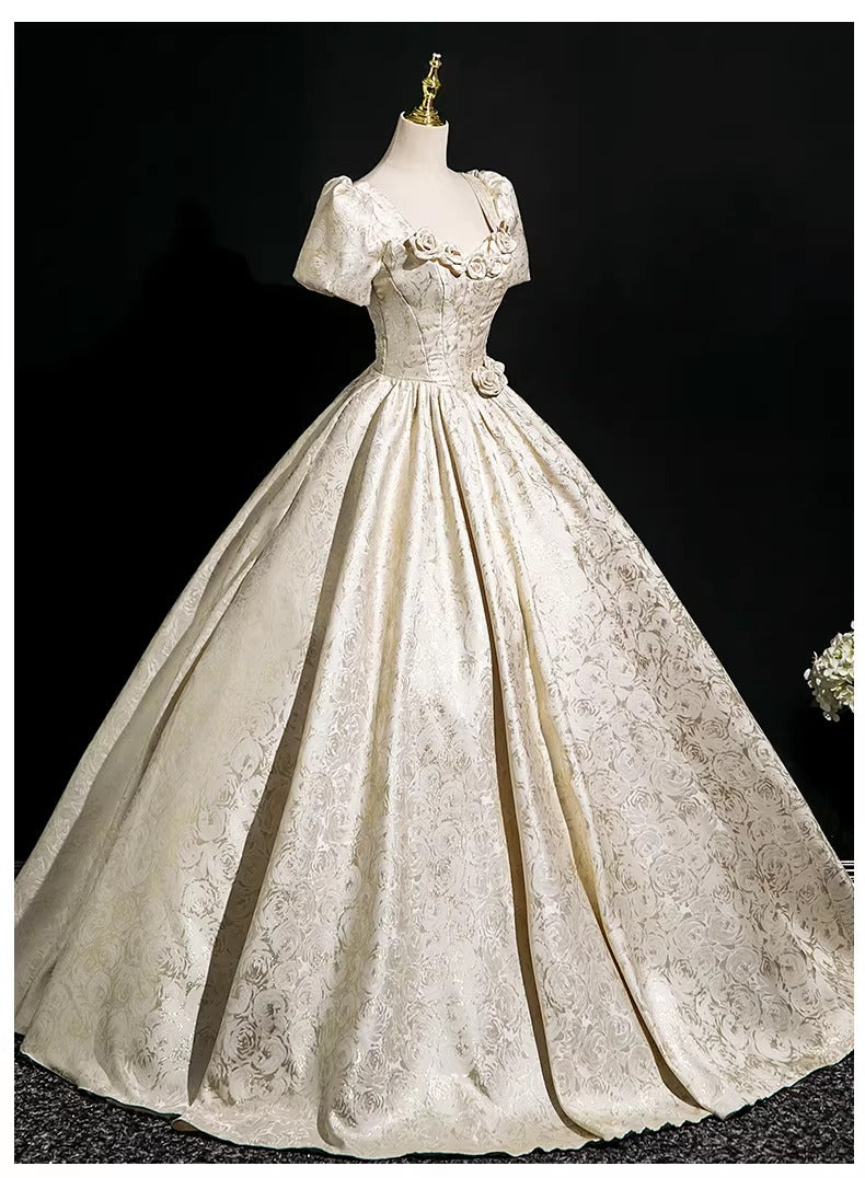 Princesscore Floral Embellished Prom Dress